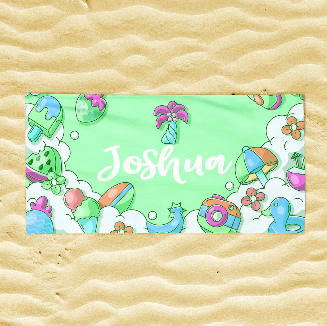 Personalized Custom Beach Towel Swimming Towel Gift For Swimmer Outdoor Pool towel Yoga Summer Birthday Gift Girls Beach Trip