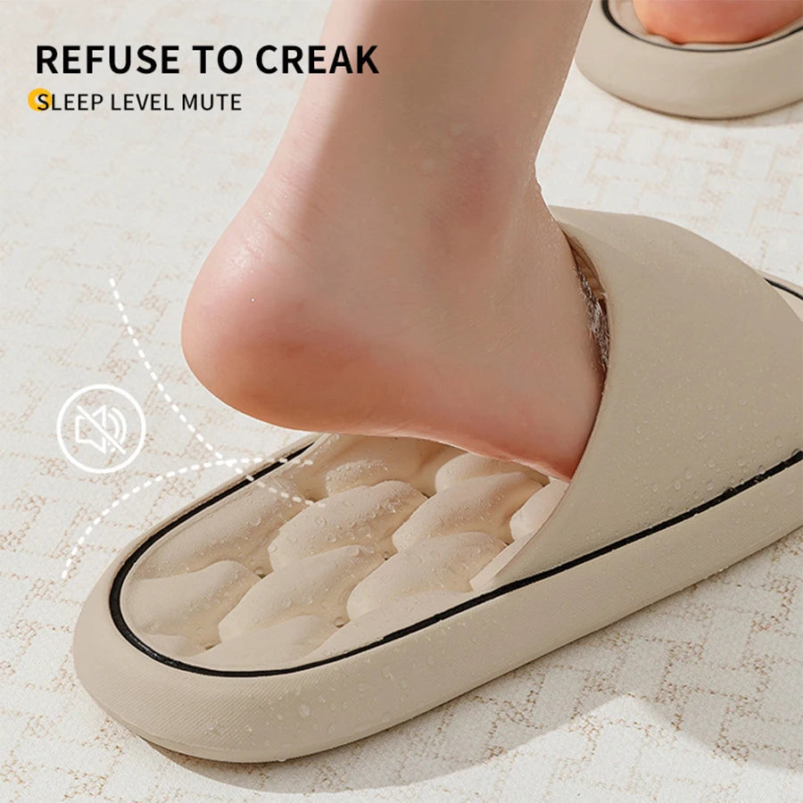 Ladies' summer home, indoor bathroom, bath, non slip slippers, new EVA material leakage, quick drying all season slippers