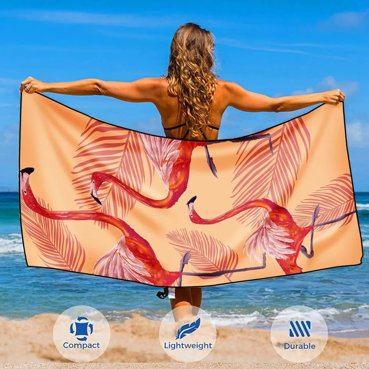 Beach Towel Microfiber for Adult, Lightweight Extra Large Quick Drying Towel for Swimming Sports Beach Gym