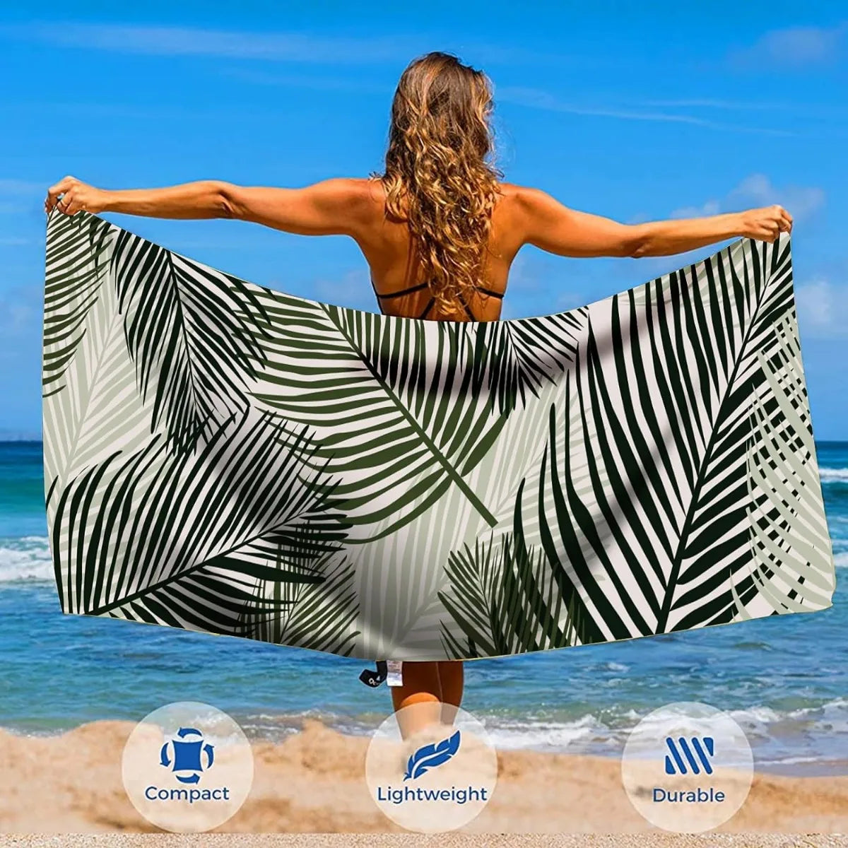 Beach Towel Microfiber for Adult, Lightweight Extra Large Quick Drying Towel for Swimming Sports Beach Gym