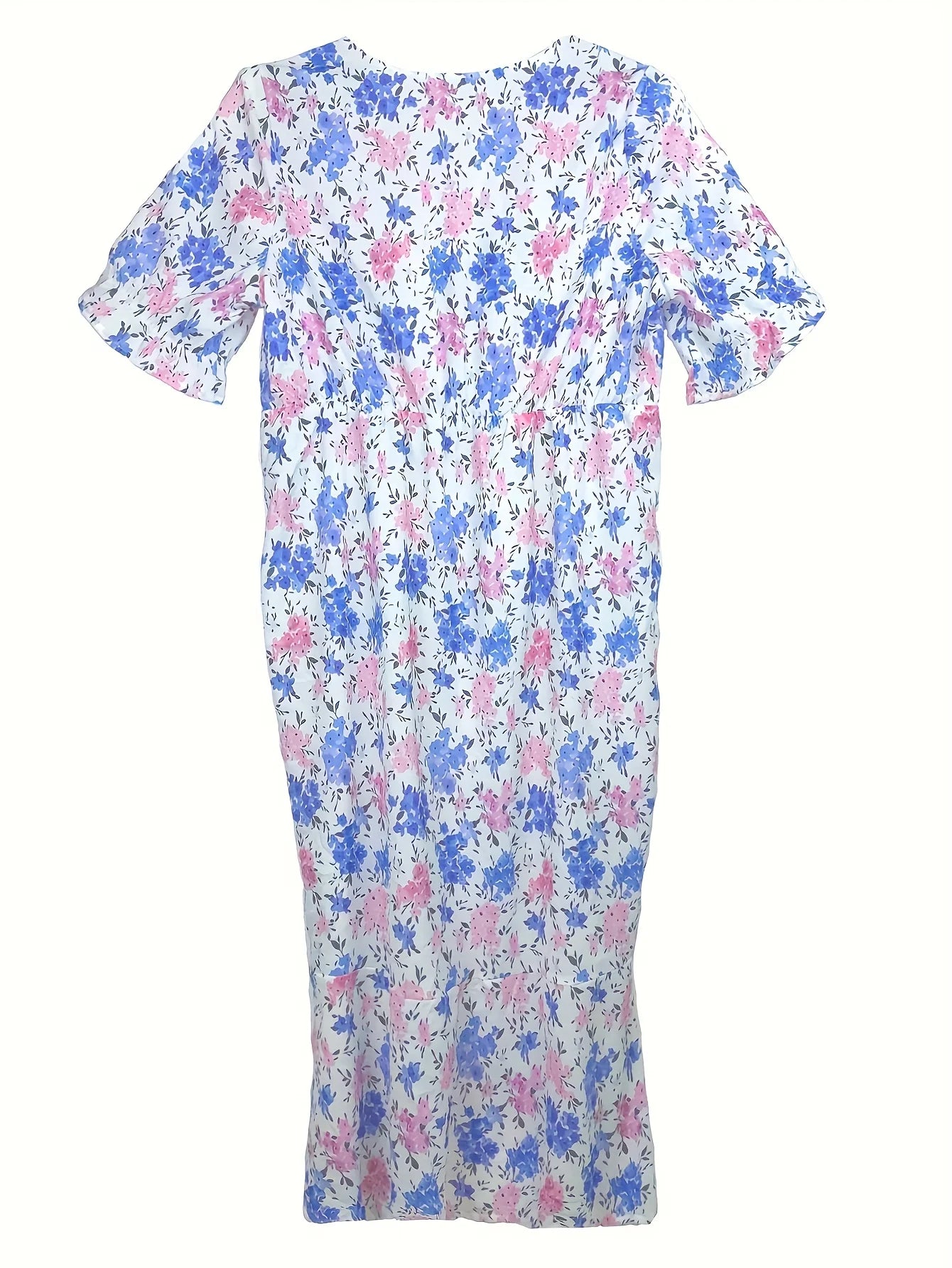 Women's Oversized Woven Dress Casual Bohemian Maxi Summer A-Line Long Dress with Pockets Full Length Clothing