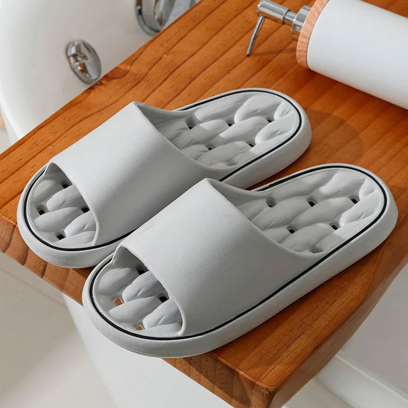 Ladies' summer home, indoor bathroom, bath, non slip slippers, new EVA material leakage, quick drying all season slippers