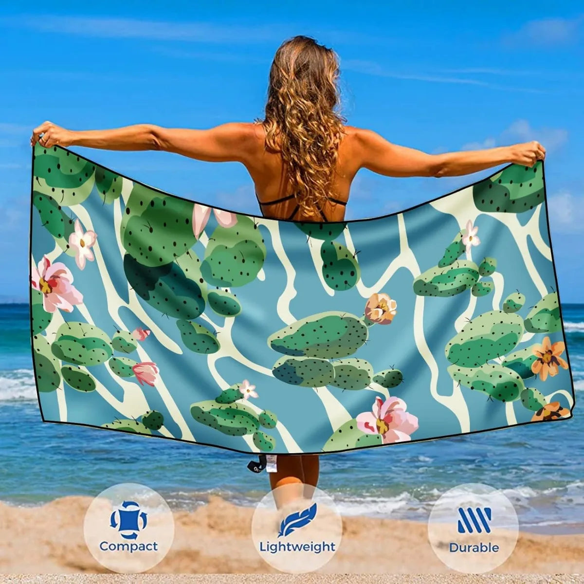 Beach Towel Microfiber for Adult, Lightweight Extra Large Quick Drying Towel for Swimming Sports Beach Gym