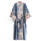 Bohemian Printed Bikini Cover-ups Green Tunic Long Kimono Cardigan Plus Size 2023 Women Beach Wear Swim Suit Cover Up A155