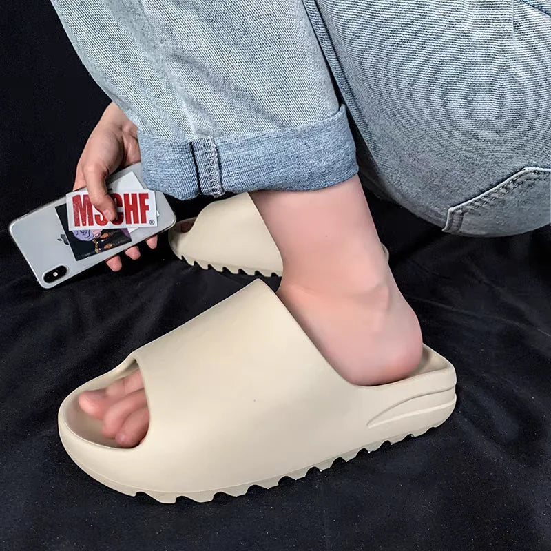 Hot Coconut Slippers Cloud Thick-soled Sandals Summer Fashion Soft Bottom Beach Men Slippers Women's Sandals EVA Slides