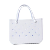 XL Extra Large Beach Bag EVA Rubber Waterproof Beach Travel Picnic Storage Basket Women Shopping Handbag Sac Jelly Tote Bag