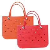 XL Extra Large Beach Bag EVA Rubber Waterproof Beach Travel Picnic Storage Basket Women Shopping Handbag Sac Jelly Tote Bag