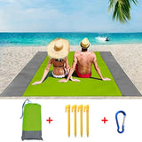2x2.1m Waterproof Pocket Beach Mat Blanket Folding Camping Mattress Portable Lightweight Mat Outdoor Picnic Mat Sand Beach Towel