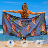 Beach Towel Microfiber for Adult, Lightweight Extra Large Quick Drying Towel for Swimming Sports Beach Gym