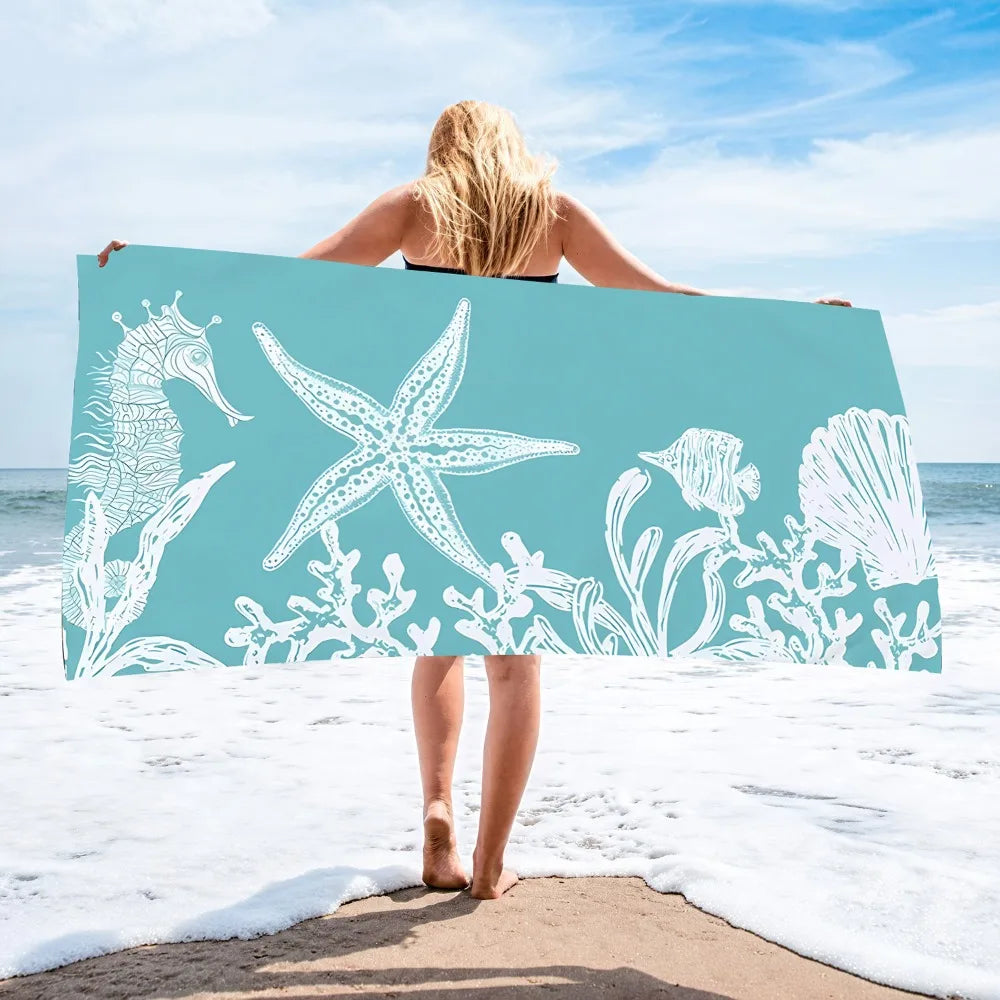 Microfiber Quick Drying Towels Beach Towel Mat Sports Travel Shower Gym Sea Portable for Game Swimming Sand Free Luxury Sweat
