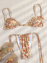 ZRTAK Two Piece Suit Bikinis 2025 Women Swimsuit Push Up Bathing Suit Sexy Bikinis Sets Swimwear Print Beachwear Solid Biquinis