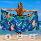 Beach Towel Microfiber for Adult, Lightweight Extra Large Quick Drying Towel for Swimming Sports Beach Gym