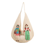 Korean Women's Woven One-shoulder Underarm Bag Large Capacity Commuter Beach Bag 2025 New Fashion Hand-held Net Bag Women's Bag