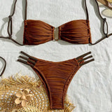 New Sexy Bikinis 2025 Swimsuits Women's Swimwear Push Up Female Beach Swim Wear Bathing Suits Brazilian Bikini Set Pool Bather