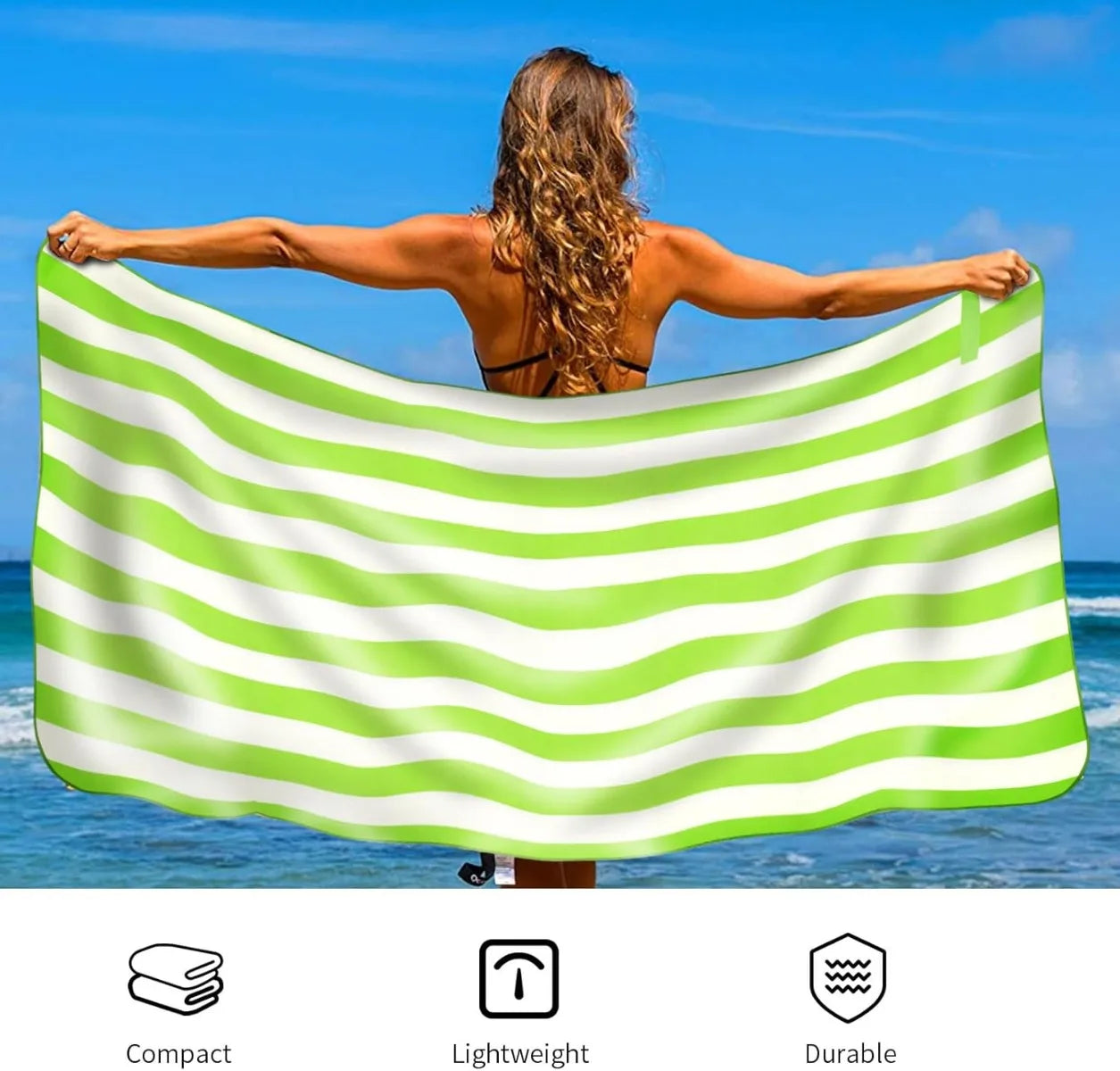 Beach Towel Microfiber for Adult, Lightweight Extra Large Quick Drying Towel for Swimming Sports Beach Gym